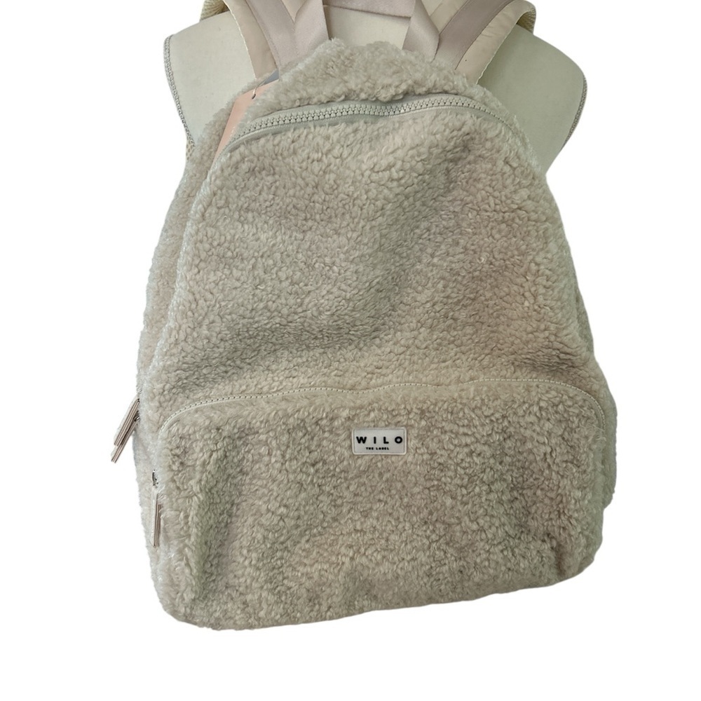Wilo The Label Sherpa Backpack in Cream New Ready for Gifting